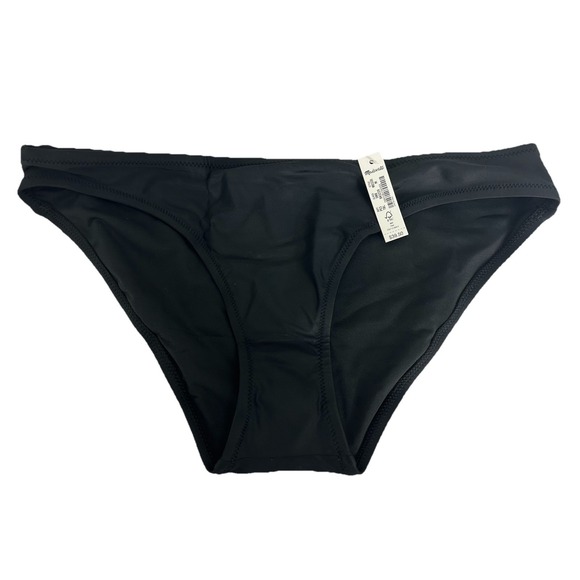 Madewell Women's Bikini Bottom Black Second Wave Classic Beach Pool Swim Size M‎ - Picture 3 of 9